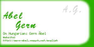 abel gern business card