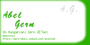 abel gern business card